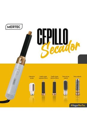 Cepillo Secador Multifuncional 5 En 1 MT-019W Blanco