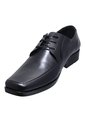 Zapato Formal Amarrar Cuero Negro de Generic