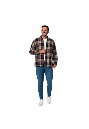 Camisa Leñadora Hombre Lec Lee Kaky