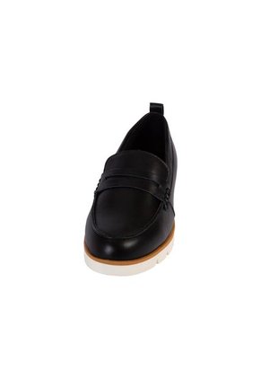 Zapatos Casuales Melena Tipo Mocasín Para Mujer Negro Comfort Plus 200905 Payless