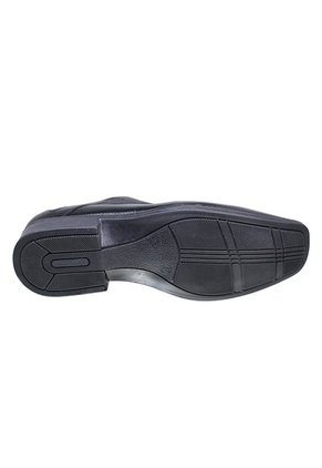 Zapato De Amarrar Negro Cuero Legítimo