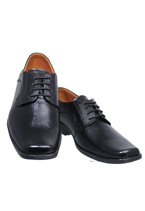 Zapato De Amarrar Negro Cuero Legítimo