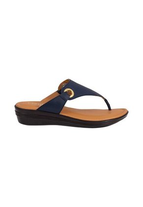 Sandalias Con Taco Tipo Cuña Para Mujer Azul Comfort Plus 199770 Payless