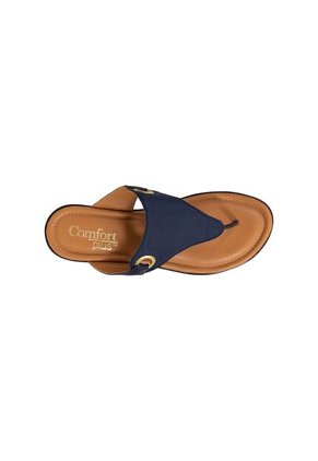 Sandalias Con Taco Tipo Cuña Para Mujer Azul Comfort Plus 199770 Payless