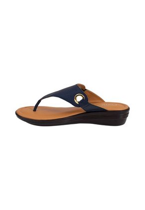 Sandalias Con Taco Tipo Cuña Para Mujer Azul Comfort Plus 199770 Payless