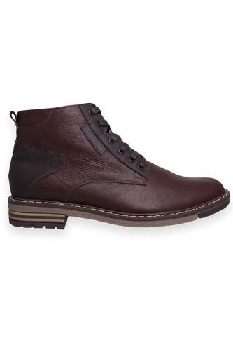 Botines Casuales De Amarrar Hombre Cuero Generic