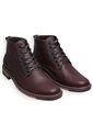 Botines Casuales De Amarrar Hombre Cuero de Generic