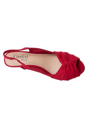 Sandalias De Vestir Nora Para Mujer Rojo Comfort Plus 199889 Payless