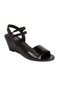 Sandalias Petula Con Taco Tipo Cuña Para Mujer Negro Comfort Plus 201273 de Generic