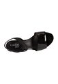 Sandalias Petula Con Taco Tipo Cuña Para Mujer Negro Comfort Plus 201273 de Generic