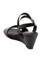 Sandalias Petula Con Taco Tipo Cuña Para Mujer Negro Comfort Plus 201273 de Generic