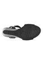 Sandalias Petula Con Taco Tipo Cuña Para Mujer Negro Comfort Plus 201273 de Generic