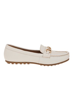Zapatos Casuales Footsie Tipo Mocasín Para Mujer Marfil Comfort Plus 211017