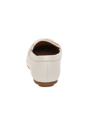 Zapatos Casuales Footsie Tipo Mocasín Para Mujer Marfil Comfort Plus 211017