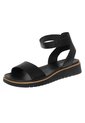 Sandalias Deportivas Neve Con Taco Tipo Cuña Para Mujer Negro Comfort Plus 210599 de Generic