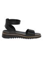 Sandalias Deportivas Neve Con Taco Tipo Cuña Para Mujer Negro Comfort Plus 210599 de Generic
