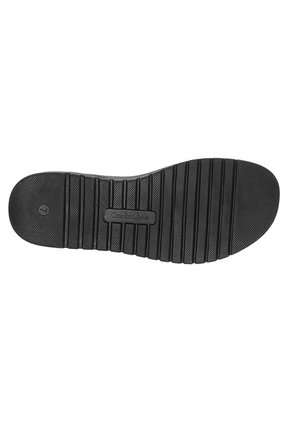 Sandalias Deportivas Neve Con Taco Tipo Cuña Para Mujer Negro Comfort Plus 210599