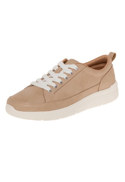 Zapatos Casuales Puerto Para Mujer Dorado Comfort Plus 211016