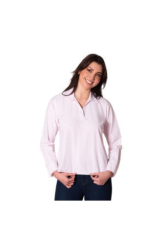 Blusa Tipo Pechera Con Cuello Camisero Lec Lee Generic