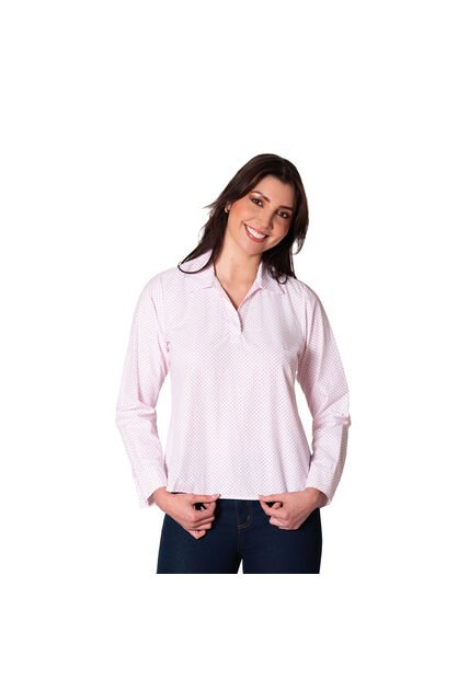 Blusa Tipo Pechera Con Cuello Camisero Lec Lee