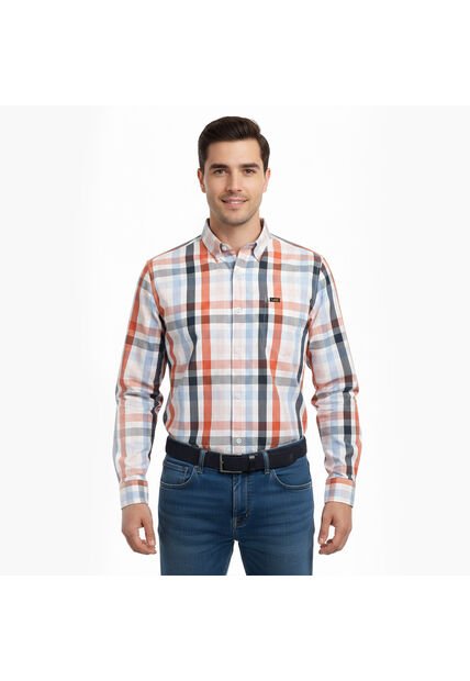 Camisa Hombre Manga Larga Lec Lee Cuadros