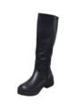 Bota Negra Caña Larga Para Mujer de Generic