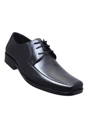 Zapato Formal Amarrar Cuero Negro