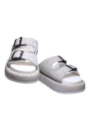 Sandalia Beige Mujer Tacón Corrido