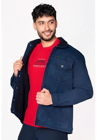 Chaqueta Para Hombre Índigo Con Ovejero Lec Lee Generic