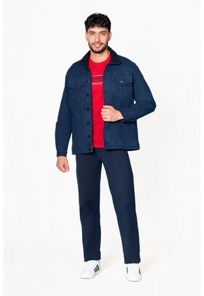 Chaqueta Para Hombre Índigo Con Ovejero Lec Lee