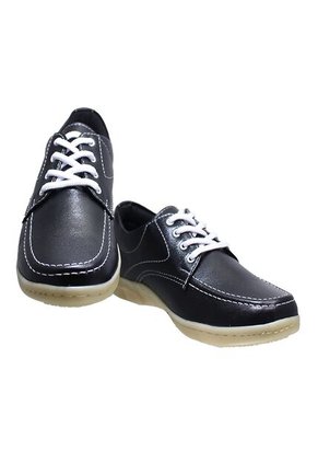 Zapato Negro Colegial Niñas Suela Goma