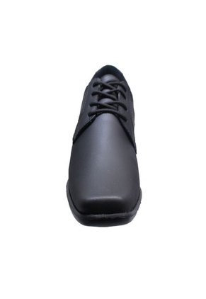 Zapato Formal Puntudo Negro Amarrar Hombre