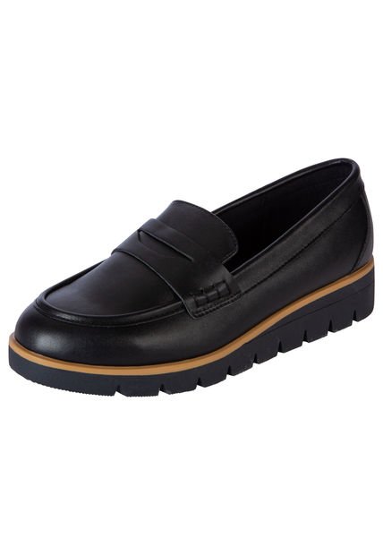 Zapatos Casuales Killey Tipo Mocasín Para Mujer Negro Comfort Plus 200830