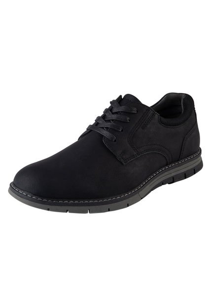Zapatos Casuales Fortis Tipo Oxford Para Hombre Negro Comfort Plus 199856 Payless