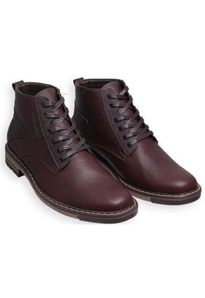 Botines Casuales De Amarrar Hombre Cuero