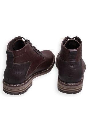 Botines Casuales De Amarrar Hombre Cuero
