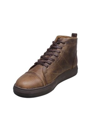 Botín En Cuero Para Hombre Amarrar Casual