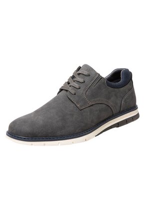 Zapatos Casuales Fortis Tipo Oxford Para Hombre Gris Oscuro Comfort Plus 199344 Payless