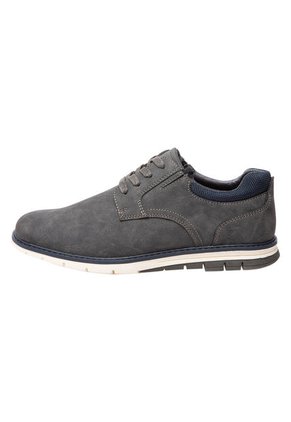 Zapatos Casuales Fortis Tipo Oxford Para Hombre Gris Oscuro Comfort Plus 199344 Payless