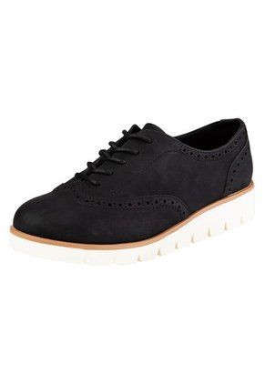 Zapatos Casuales Margo Tipo Oxford Para Mujer Negro Comfort Plus 199339 Payless