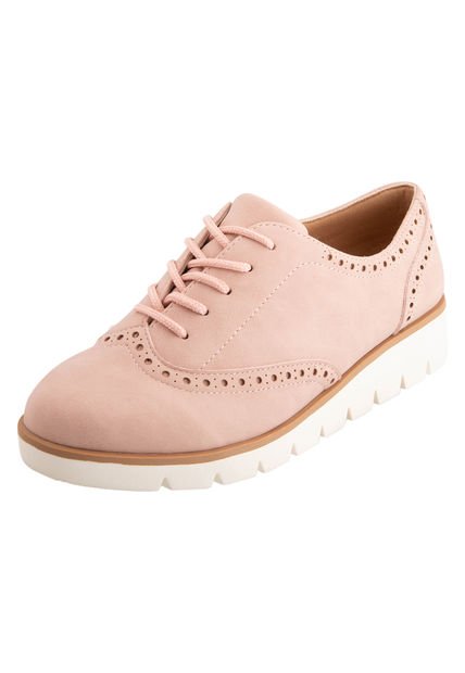 Zapatos Casuales Margo Tipo Oxford Para Mujer Rosa Claro Comfort Plus 199338