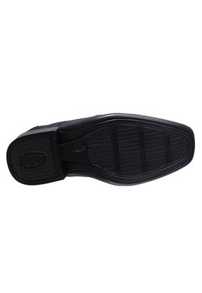 Zapato Formal Puntudo Negro Amarrar Hombre