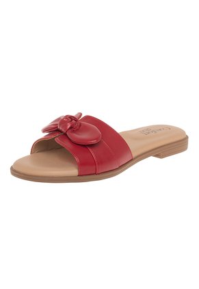 Sandalias Planas Para Mujer Rojo Comfort Plus 211255