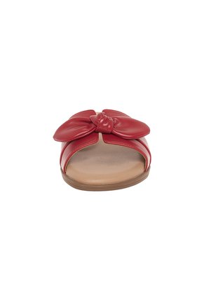 Sandalias Planas Para Mujer Rojo Comfort Plus 211255