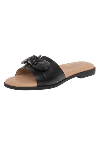 Sandalias Planas Para Mujer Negro Comfort Plus 211254 Generic