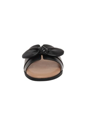 Sandalias Planas Para Mujer Negro Comfort Plus 211254
