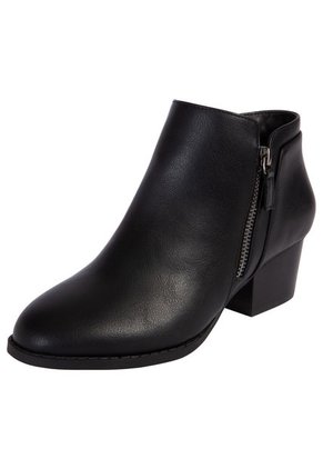 Botines Con Taco Ashlee Para Mujer Negro Comfort Plus 200357 Payless