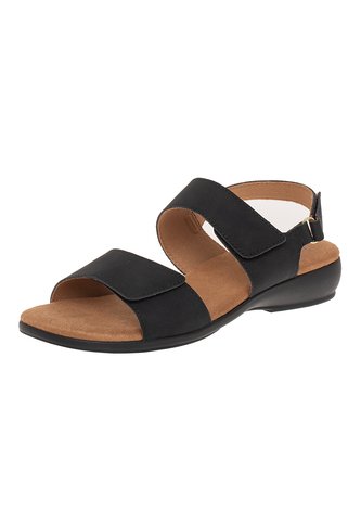 Sandalias Planas Poplar Para Mujer Negro Comfort Plus 211178 Generic