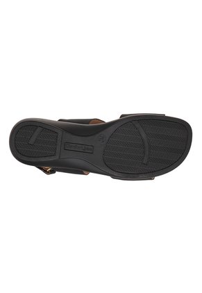 Sandalias Planas Poplar Para Mujer Negro Comfort Plus 211178