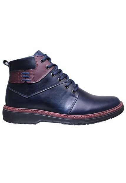 Botín Amarrar Cuero Para Hombre